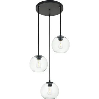 Elegant Lighting LD2208BK - Pendants Indoor Lighting