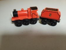 Thomas Wooden Railway 1992 James  Tender Version 2 Thick stack Flat magnets