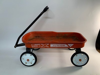 Vintage AMF Junior 5 X Junior Metal Pull Childs Wagon 1950's-1960s