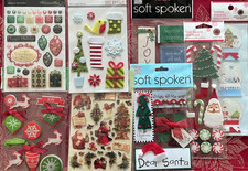 YOU CHOOSE - HOLIDAY CHRISTMAS 3D STICKERS - SOME RARE  HARD TO FIND