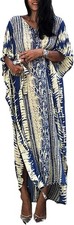 Women Kaftan Dress Free Size Caftans Long Tunic Kimono Maxi Everyday Beach Cover