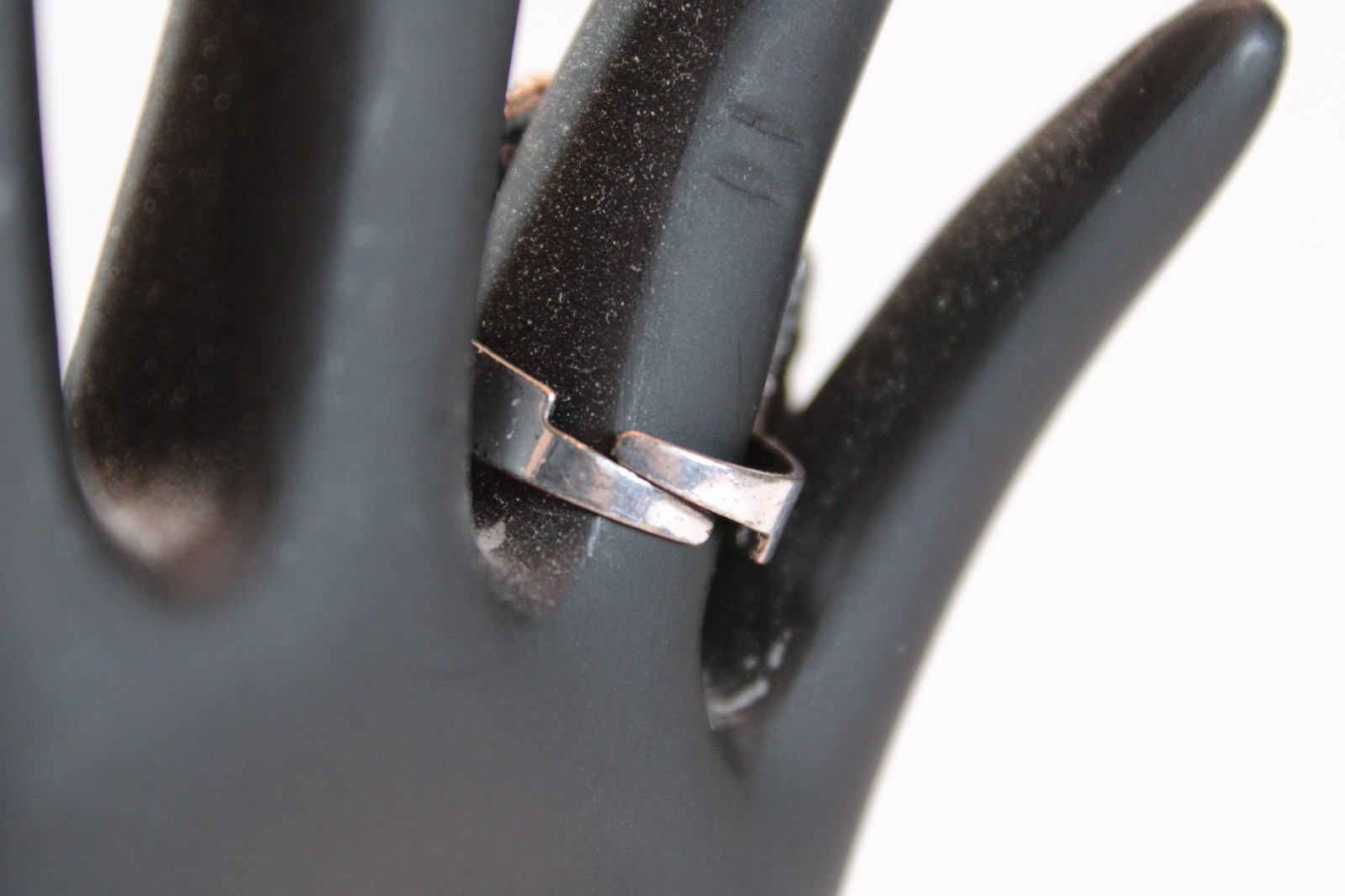 Turquoise Silver Native American Ring Adjustable … - image 4