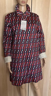 Marella Staubmantel (Max Mara Fashion Group) fuchsia, weiß, Gr. M Cappottino