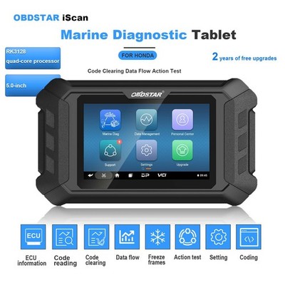 OBDSTAR iScan for HONDA Marine Diagnostic Tool Support HONDA Jet Ski Outboard