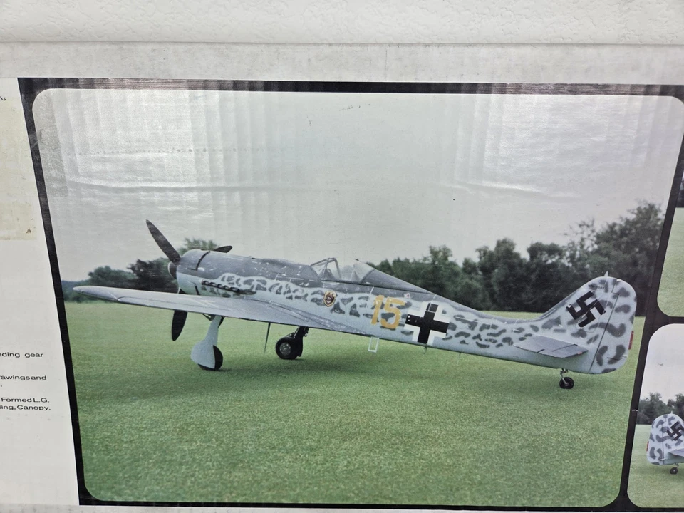 PICA FOCKE-WULF FW 190 D-9 #RC-3 R/C SCALE DAVE PLATT Kit NEW NO Decals Open Box - Image 2 of 4