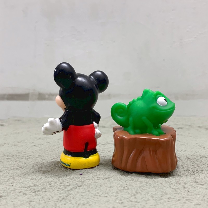 4pcs Little People Disney Mickey Mouse Pascal Lizard Goofy Figures Toys Lot