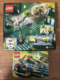 LEGO 7051 Space Alien Conquest Tripod Invader And 7050 Alien Defender Sealed