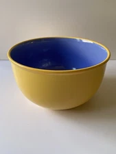 Lindt Stymeist Colorways Large Serving Bowl Periwinkle Yellow 8 1/8" W Retro EUC