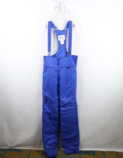 Vintage 70s 80s Mens 34 Insulated Winter Snow Pants Overalls Bibs Royal Blue USA