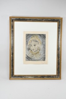 Q11W71 Salvador Dali (1904 1989) Etching Gretchen Signed Limited 52/150