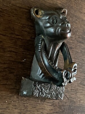 Vintage Bronze Cheshire Cat Türklopfer