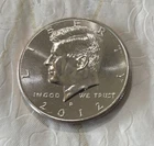 2012-D Kennedy Half Dollar in BU Near Perfect Condition