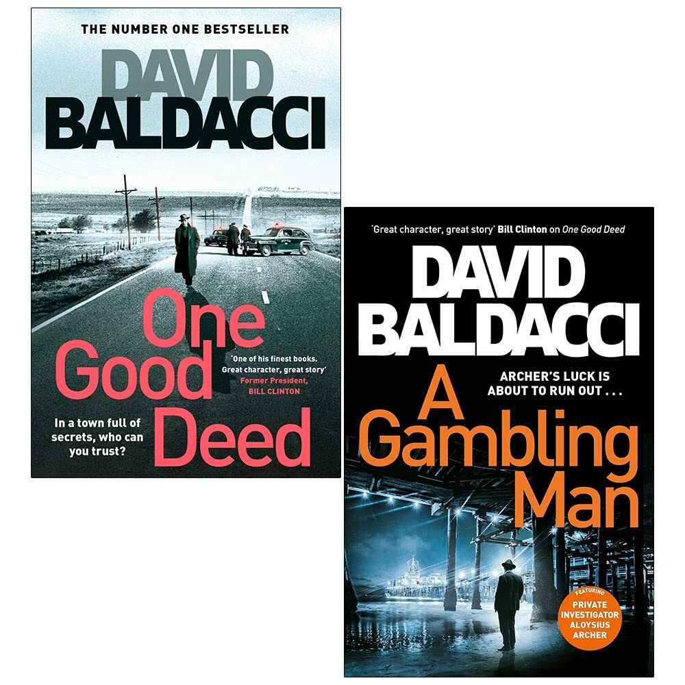David Baldacci Aloysius Archer Series 2 Books Collection Set One Good Deed ,Gam