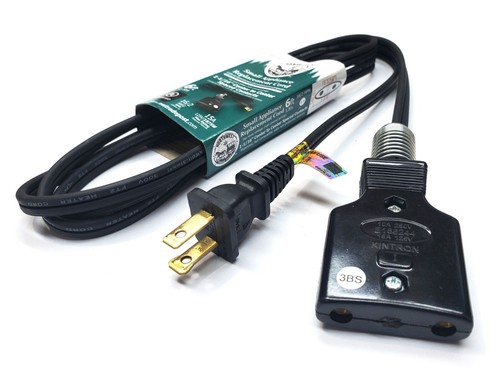 Power Cord for Toastmaster Smokeless Electric Broiler Rotisserie Model 5253 5256 - Picture 9 of 10