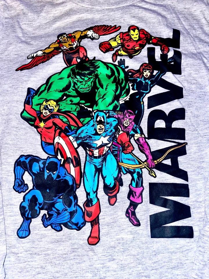 Marvel Superhero Graphic T-Shirt Sz youth XL (boys 14-16) Comics Excellent Cond. - Image 3 of 4