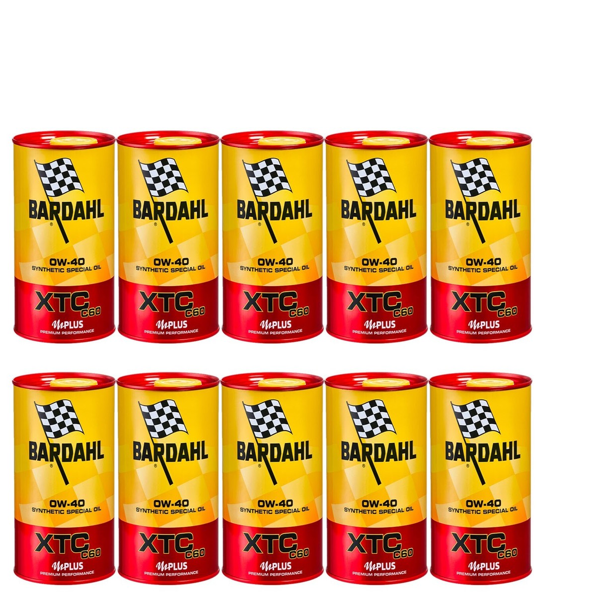 Bardahl XTC C60 Motoröl 10W-40 – 100% Synthetisch, 2 Liter, Für 4-Takt-Motorräder