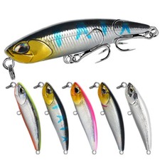 5PCS Fishing Lures Sinking Crank Hard Baits Jig Bait Treble Hooks 5.3cm 4.5g