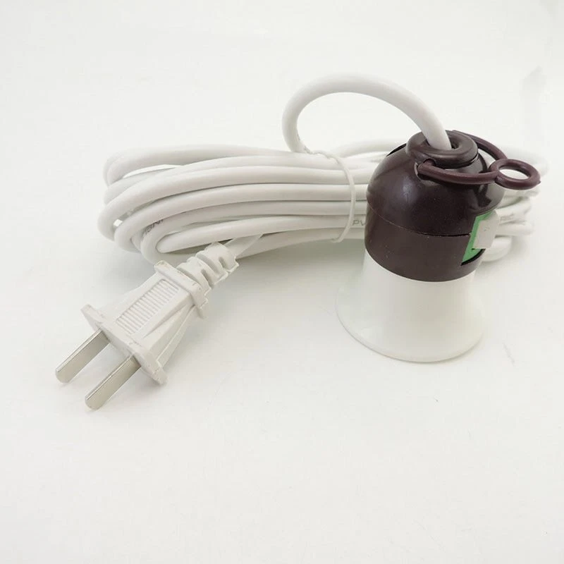 2.4M 4M E27 AC Power Cord extension Cable on/off  Switch Led Lamp Bulb Bases - Image 4 of 4