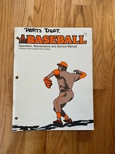 Baseball Video Arcade Game Operation, Maintenance, Service Manual, Atari
