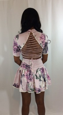 strapless open back dress Stunning Purple Strapless Sequins Short Homecoming Dresses main image 0