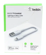Belkin BOOST CHARGE 8 Pin Connector to USB-A White for iPhone