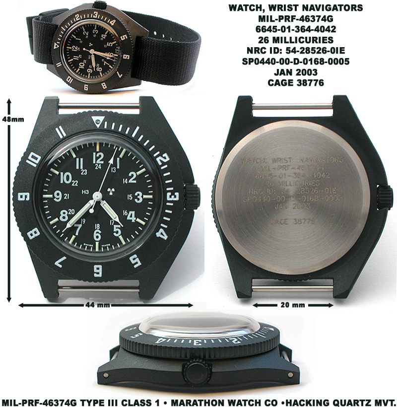 Marathon Military Navigator Watch 41mm NAV-Date CeraShell® H3