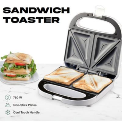 Toastie Maker 2 Scheiben Sandwich Toaster Antihaft-Maschine Leicht zu reinigen 750 W Neu UK