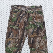 Wrangler Pro Gear Realtree Hardwoods Camouflage Camo Hunting Jeans Pants - 38x30