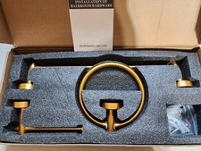 Modern 3-Piece Bath Hardware Set with Retractable - GOLD DR-GJ33014