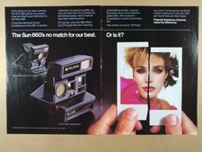 1983 Polaroid Sun 660 Camera vintage print Ad