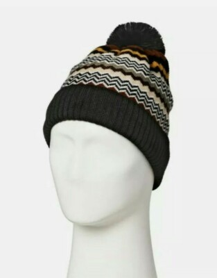 Missoni For Target Winter Hat Beanie Wool Blend Pom Pom Zig  display picture 1