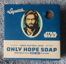 NIB STAR WARS ONLY HOPE SOAP NATURAL NO GRIT 5OZ BAR BY DR. SQUATCH!