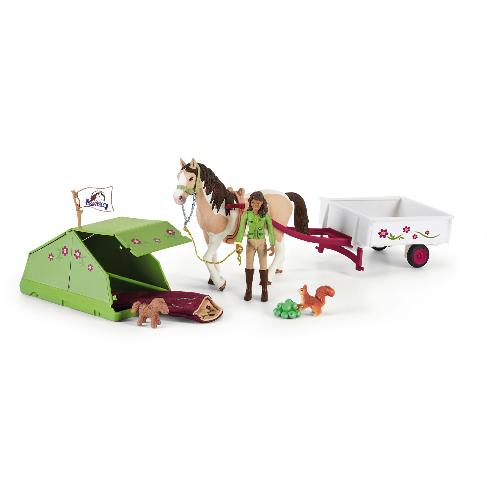 Schleich 42533 Sarah's Camping Adventure HORSE CLUB toy horses TENT carriage toy
