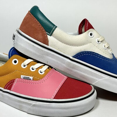 Vans Era Patchwork Multicolor Wht 2019 VN0A38FRVMF Mens sz 4.5 / Womens sz 6