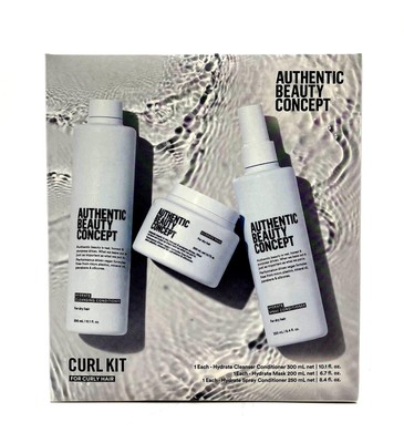 Authentic Beauty Concept Curl Kit/Curly Hair(Cleanser/Mask/Spray)