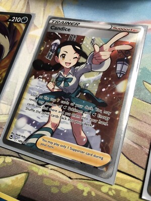 Pokémon Candice 189/195 Silver Tempest Full art Trainer TCG Mint