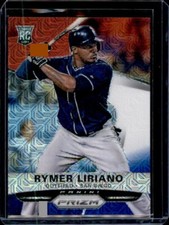 2015 Panini Prizm - [Base] - Red White & Blue Mojo Prizm #182 - Rymer Liriano rc