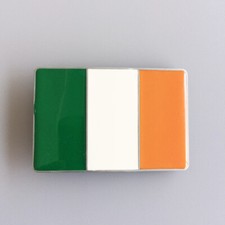 Vintage Irish Flag Rectangle Belt Buckle Gurtelschnalle Boucle de ceinture