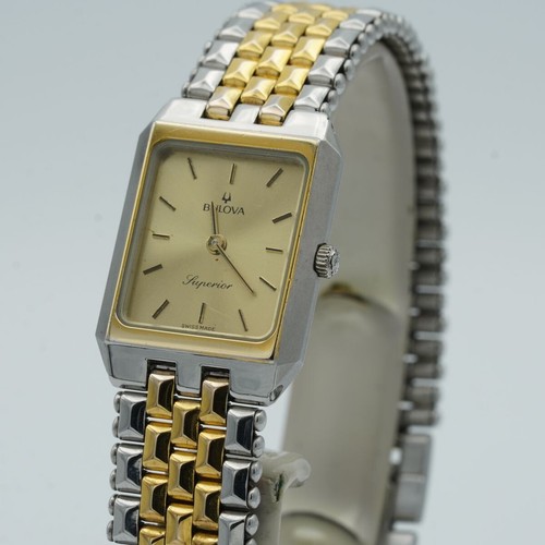 BULOVA QUARZ DAMEN UHR 25MM STAHL SCHÖNER ZUSTAND ARMBANDUHR VINTAGE RAR 3 - Bild 4 von 9