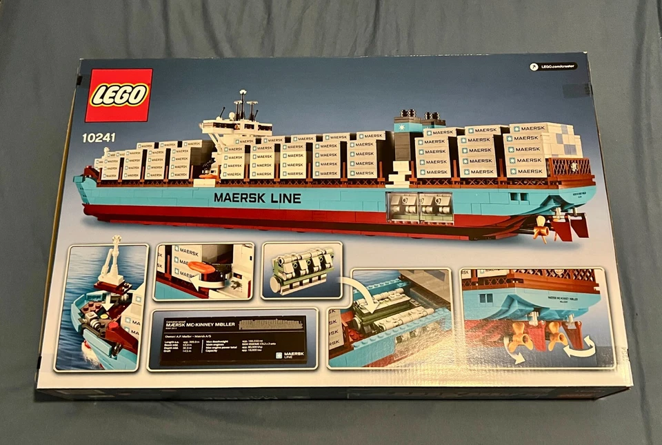 LEGO Creator Expert 10241 Maersk Containerschiff NEU OVP Retired Selten Sammler - Bild 2 von 4