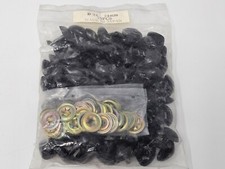 Bulk VTG Zim's Black D-Type Triangle Plastic Animal Dog Safety Nose 24mm Crafts