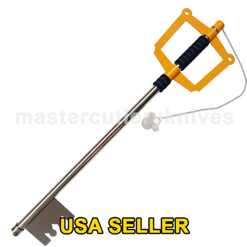 Kingdom of Hearts Sora's Keyblade FULL METAL Video Game Replica Cosplay 35" Long - Picture 1 of 4