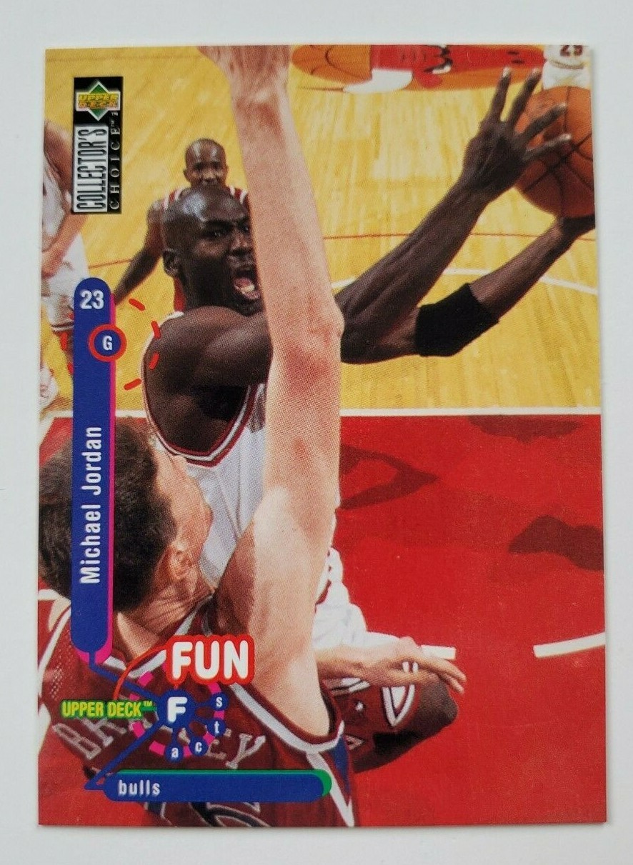 🔥 Michael Jordan 1995-96 Collector’s Choice Fun Facts #169 NRMT-MT 🔥