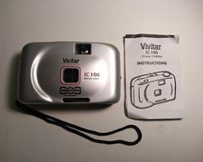 Vivitar IC 100 Focus Free 35MM Camera Open Box VTG j4 Casino Queen TESTED