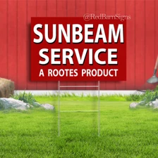 SUNBEAM SERVICE A ROOTES PRODUCT YARD SIGN ROOTES GROUP,ROOTES MOTORS.