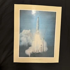 Vintage Atlas USAF Ballistic Missile Launch General Dynamics Poster Photo 16x20