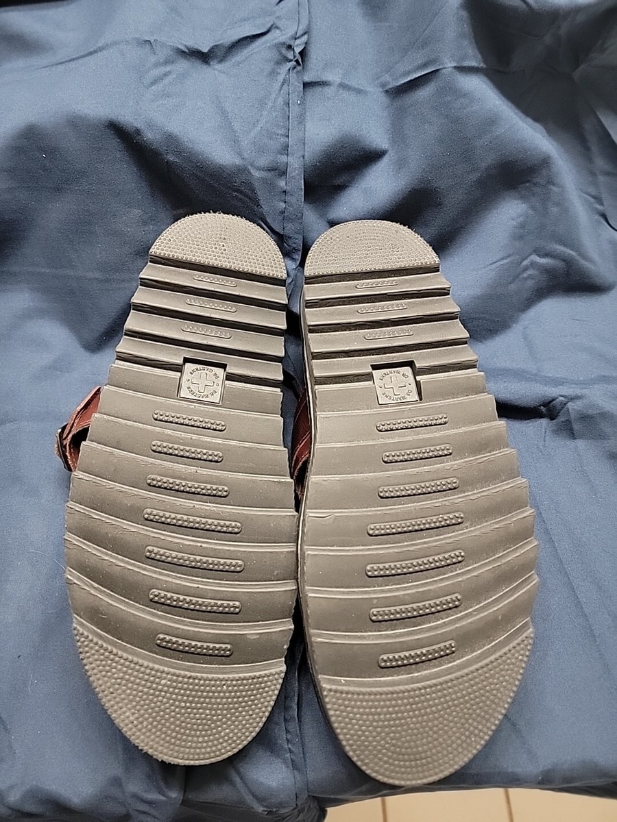 DR. MARTENS MYLES BRANDO LEATHER BUCKLE SLIDE SANDALS SIZE 12 View 3