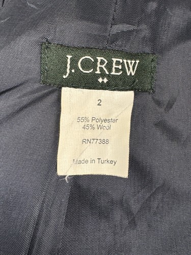 J.Crew 2 Woll Schuljungen Blazer Jacke Navy Goldknöpfe Preppy Capsule Karriere - Bild 8 von 9
