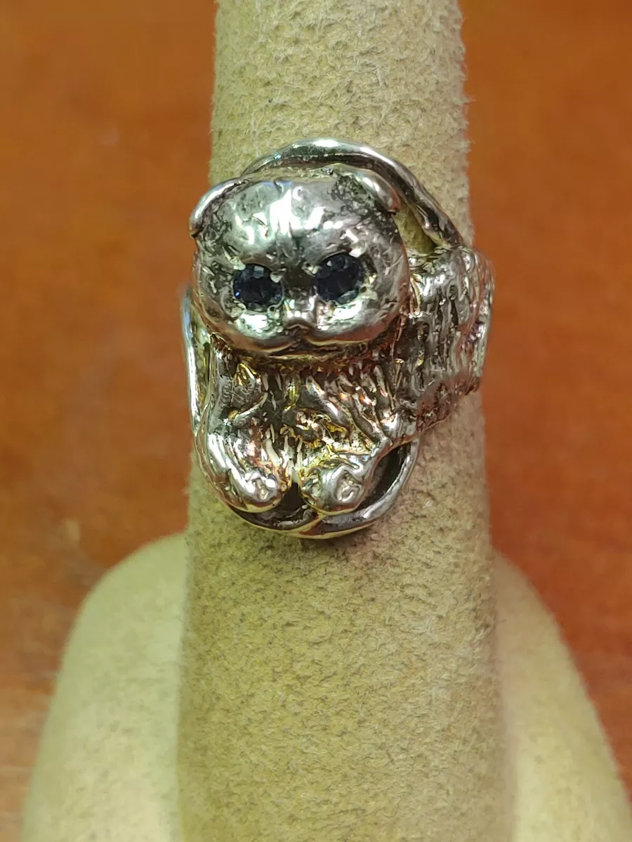 Vintage cat deals ring