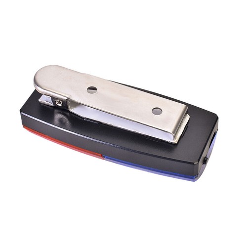 LED Blue Red Strobe Light Shoulder Clip Lamp Riding USB Charging Flashing Safety - Picture 7 of 8